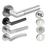 thumbnail of Türgriff Edelstahl Türgarnitur Türdrücker Türbeschlag Türklinke Innentür Bad WC ELEN BB Garnitur-SET