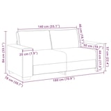 thumbnail of vidaXL Sofa Weiß 180 x 80 x 84 cm Stoff