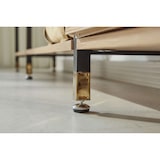 thumbnail of Möbilia Regal-Set | 1 breites Regal, 1 schmales Regal | MDF mit Akazie-Dekor, Gestell Metall | B127,5 x T30 x H210 cm | natur-schwarz | 12020086