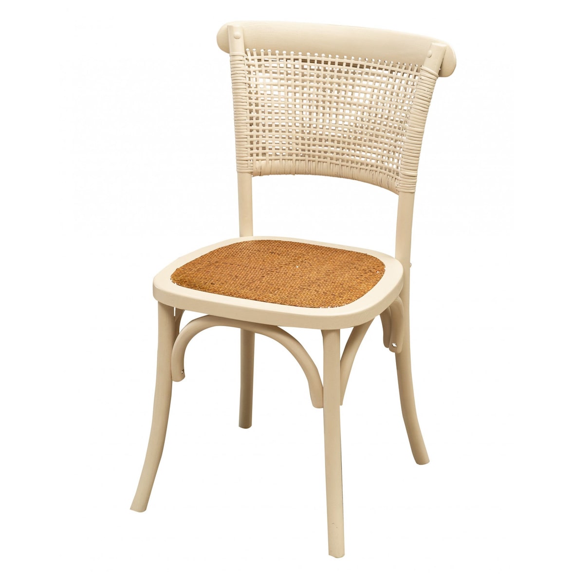 Biscottini Esszimmerstühle | Rattanstuhl 87X46x47 cm | Restaurantstühle | Holzstuhl | Küchenstühle | Wohnzimmersessel | Thonet Stuhl