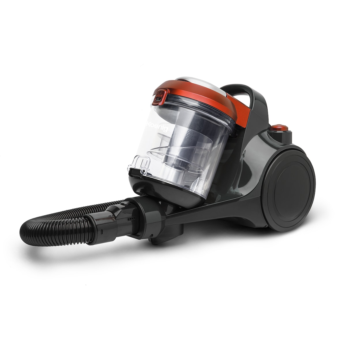 H.Koenig STC58 H. H.Koenig aspirapolvere ciclonico senza sacco, spazzola per pavimenti duri, tappeti, animali domestici, filtro hepa 12, 850W