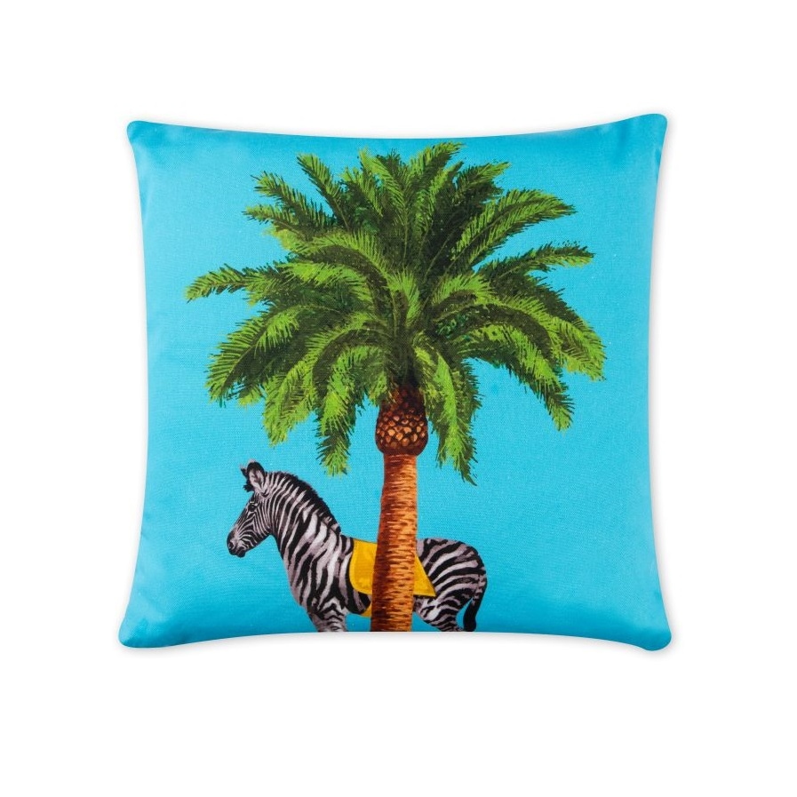 Excelsa cuscino Le Cirque Du Marrakech cotone 45x45 cm azzurro