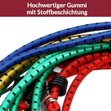 thumbnail of MONZANA® 12x Spanngummi Set Metallhaken 4 Größen 30-95 cm Gepäckspanner Expander