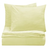 thumbnail of DoubleDry Dekbedovertrek Tweepersoons 200x200/220 cm + 2 kussenslopen 60x70 cm - 100% natuurlijk katoen - licht geel