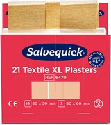 thumbnail of 60 Sets `Cederroth` Salvequick Textil Pflaster XL (21 Stück) braun
