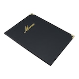 thumbnail of Securit® Menukaart A5 "Classic" - Zwart - Kunstleer - 4 zijden