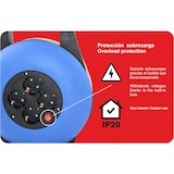 thumbnail of Enrollacables de 10 metros con 4 enchufes e indicador luminoso, Potencia Màxima 3000W, 16A, 250V, Protección Sobrecalentamiento, Protección Infantil