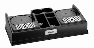 Koffiestation kunststof 2190 | 5 vakken | 660x340x145(h)mm