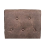 thumbnail of Set van 6 eetkamerstoelen Chesterfield II, stoel keukenstoel, klinknagels ~ stof/textiel bruin, donkere poten