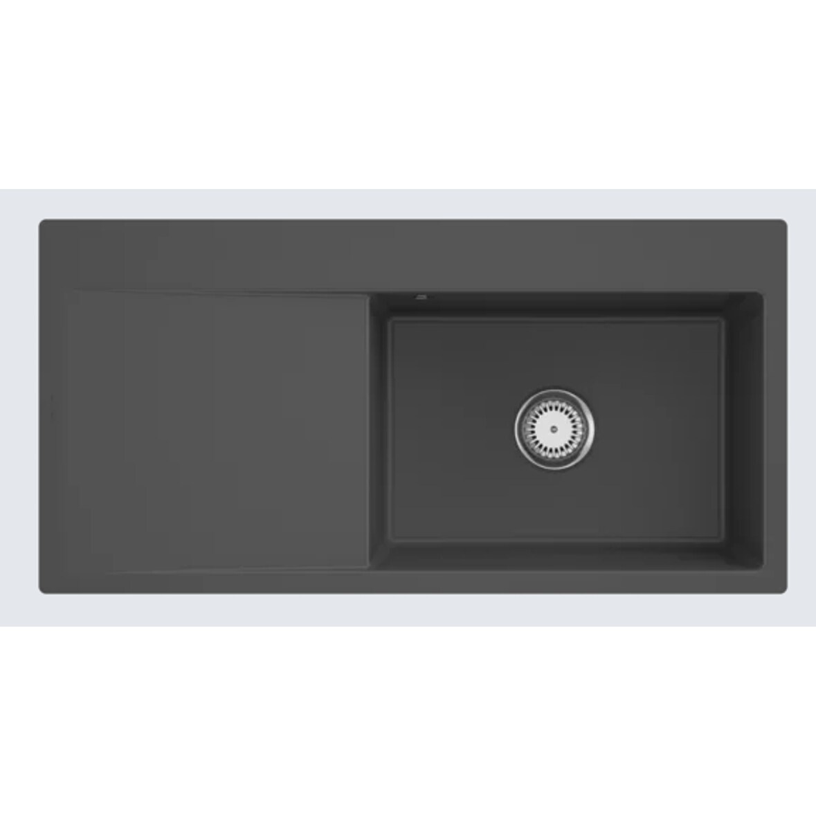 Villeroy&Boch Spülbecken, Küchenspüle Subway Style 60 flat Graphite 980x490mm, Unterschrankbreite 60cm