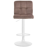 thumbnail of 2er Set Barhocker Peru Samt braun/weiß