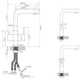 thumbnail of Tafelwassergerät BieTal® BT-30U Kühlung 3-Wege L Wasserhahn Edelstahl Filter SET