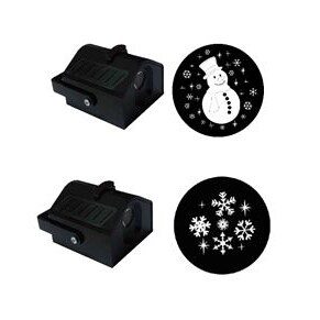 Deco Natale, Proiettore LED diapositive intercambiabili, proiezione colore bianco freddo