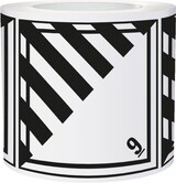 thumbnail of Dreifke® Verpackungskennz.Kl.9 Ver.gef.Stoffe, Haftpapier, permanent, 100x100mm, 1000/Rolle