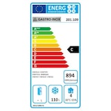 thumbnail of GI Gefrierschränk aus weißem Stahl 200 Liter, statisch gekühlt