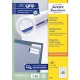thumbnail of AVERY Zweckform ultragrip Universaletiketten 3651 Selbsthaftend DIN A4 Weiß 52,5 x 29,7 mm 100 Blatt à 40 Etiketten