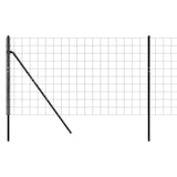 thumbnail of vidaXL Maschendrahtzaun Anthrazit 1x25 m Verzinkter Stahl