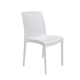 thumbnail of Sedia Boheme Bianca , impilabile. Marchio Grandsoleil. 45x57x83,6