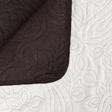 thumbnail of vidaXL Bedsprei dubbelzijdig 220x240 cm quilt crème en bruin