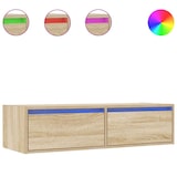 thumbnail of vidaXL TV-Schrank mit LED-Leuchten Sonoma-Eiche 100x35,5x25 cm