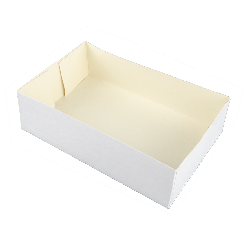 Caissette Blanche Patisserie - 16x11x5 cm - par 100