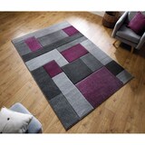 thumbnail of Geometrischer Teppich in Trendfarben, `Nidd Clara` . Farbe: Lila-Grau, 80x150 cm | Kadima Design