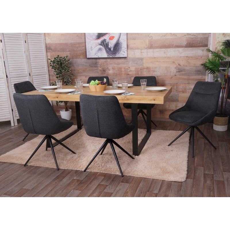 Set 2x Sedie Esterno Giardino Impilabili Polyrattan Hwc-g19