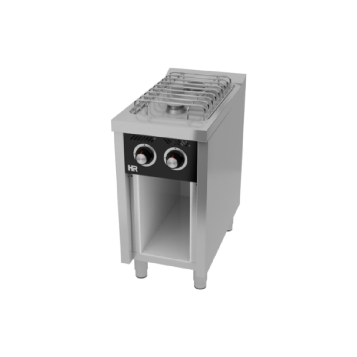 Cozinha industrial a gás 2 queimadores com armário CB2F750E da HR Fainca