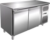 thumbnail of Gastro Edelstahl Kühltisch Kühltheke 2 Türen 115 L -2/+8°C Umluftkühlung