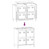 thumbnail of vidaXL Sideboard Schwarz 68x39x73,5 cm Kaltgewalzter Stahl
