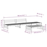 thumbnail of vidaXL 4-tlg. Garten-Lounge-Set Massivholz Kiefer