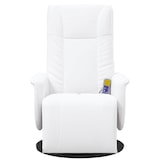 thumbnail of vidaXL Massagesessel mit Fußteil Weiß Kunstleder