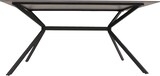thumbnail of Esszimmertisch HWC-O58, Esstisch Sinterstein Metall, Marmor-Optik 160cm ~ schwarz-gold