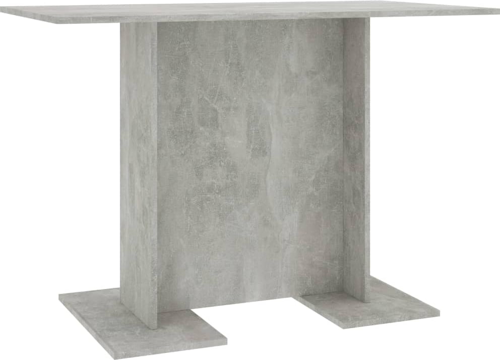 Décoshop26 - Schlichter Esstisch 110 x 60 x 75 cm graue Spanplatte DEC036638