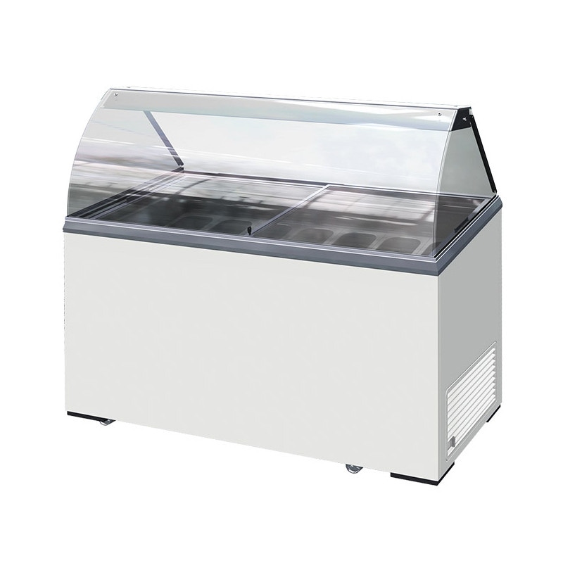 Vetrina gelato statica ICE 8  Temp -13° -23°C - Capacità Lt 414