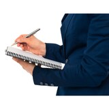 thumbnail of Leitz OFFICE Blocco per appunti con rilegatura a spirale e copertina in cartoncino plastificato, Formato A4, Quadretti, 90 fogli, Rosso, 46470025