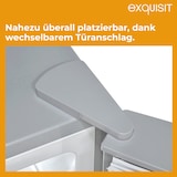 thumbnail of Exquisit Kühl-Gefrierkombination, 193 Liter, No-Frost, LED-Beleuchtung, 4-Sterne-Gefrieren, KGC5195-65-NF-330E silber