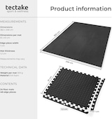 thumbnail of tectake Bodenschutzmatte 24-tlg. - 24er Set schwarz