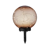 thumbnail of LED Solar Kugel Tisch Gartenleuchte mit Drahtlichterkette bernstein amber 20cm