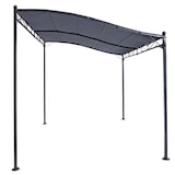 thumbnail of Pavillon Gartenpavillon 2,5x3 m Anbaupavillon Terrasse Pergola Sonnenschutz PU grau : Grau