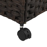 thumbnail of vidaXL Wäschekorb mit Rollen Dunkelbraun 60x35x60,5 cm Rattan