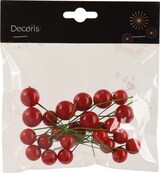 thumbnail of 24 Weihnachtsdeko Beeren Picks 2x8cm Schaumstoff Set Dekobeeren am Draht Weihnachtsdekoration für Kranz Gesteck und Basteln Weihnachtsfloristik Rot