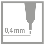 thumbnail of Fineliner point 88® - 0,4 mm, siena