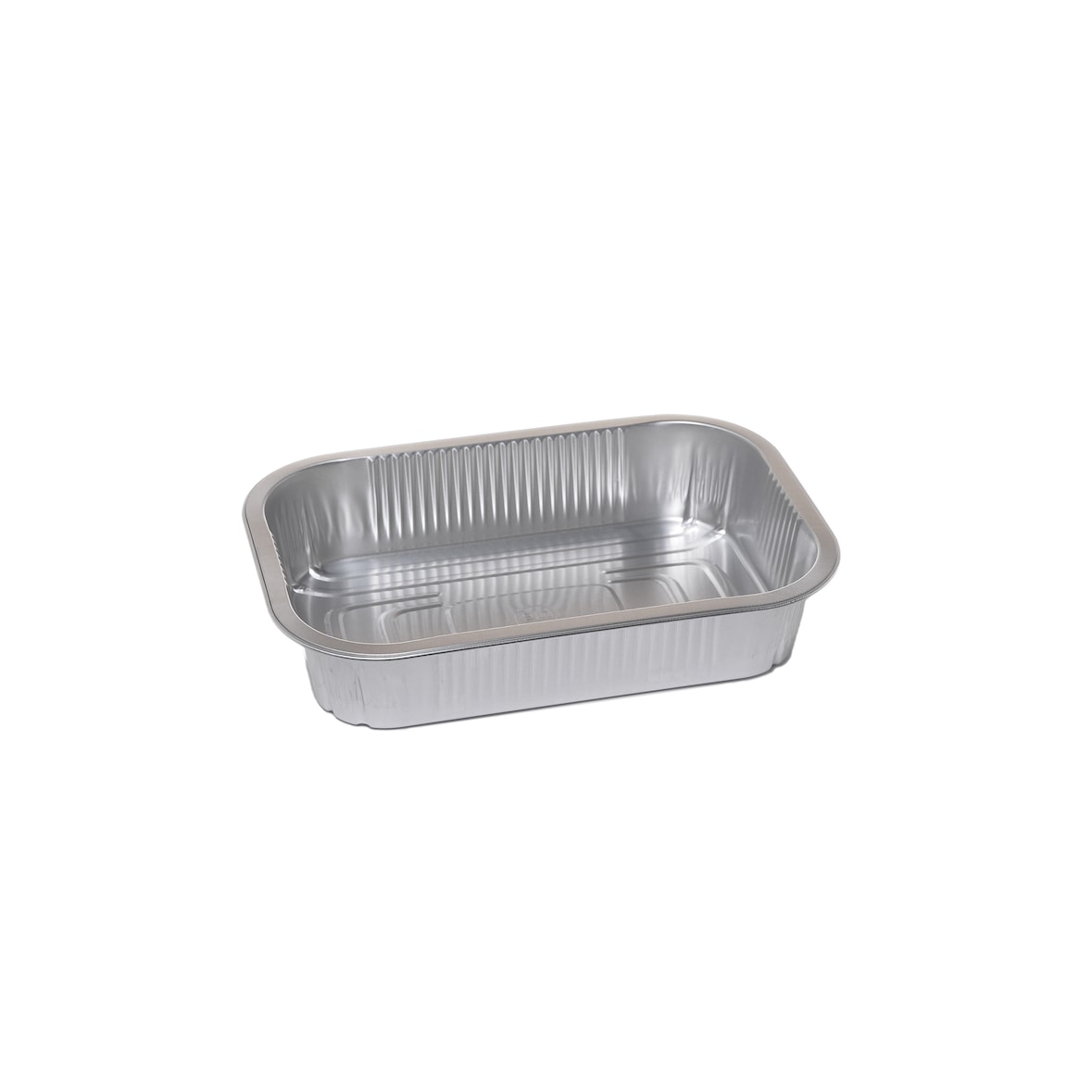 Cuki Professional Vaschetta rettangolare alluminio 272 2 porzioni extra forza silver - (1 cf x 50 pz)