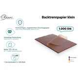 thumbnail of Backtrennpapier klein, 39x59cm Lauge, 1000 Blatt, Braun, Pergamentersatzpapier ungebleicht 39g/m², nassfest