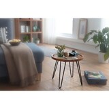 thumbnail of Couchtisch aus Sheeshamholz, Modernes Design mit Haarnadelbeinen. 45x41x40 cm | Kadima Design