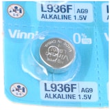thumbnail of 10 Stück Knopfzellen AG9, L936, SR936, SR45, 394, 524, RW33 Alkaline Batterie