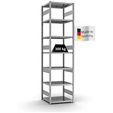 thumbnail of PROREGAL Fachbodenregal Stecksystem | Grundregal | HxBxT 300x75x60cm | 7 Ebenen | Fachlast 330 kg | Beidseitig nutzbar | Verzinkt