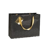 thumbnail of Clairefontaine 5x Geschenktasche Premium Shpooing 32x13x24,5cm, gestreift, Kollektion Max & Moi - Schwarz 212860C
