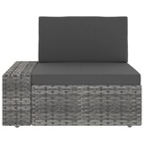 thumbnail of vidaXL 4-tlg. Garten-Lounge-Set Poly Rattan Grau